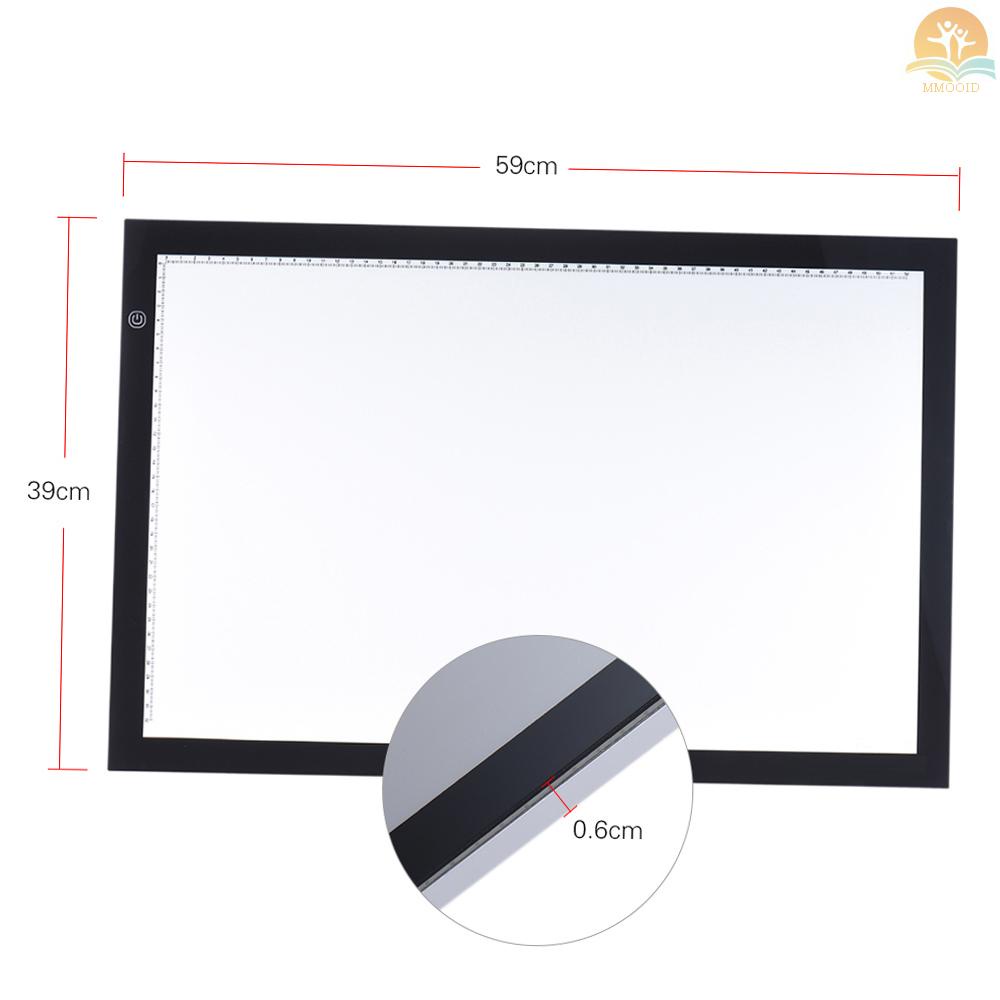 In Stock A2 Lampu LED Kotak Menggambar Kalkir Jiplak Copy Board Table Pad Panel Copyboard Dengan Fungsi Memory Kontrol Kecerahan Stepless Untuk Artis Animasi Tato Sketsa Archite