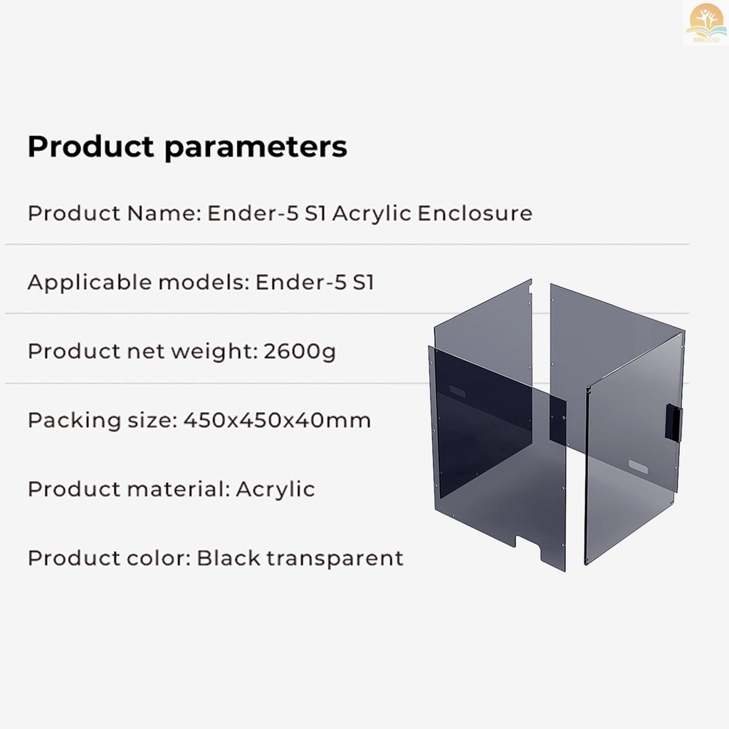 In Stock Creality Ender-5 S1 Kotak Kandang Akrilik Untuk Temprature Konstan /Noise Mengurangi/Dust Proof Dan Pemasangan Cepat