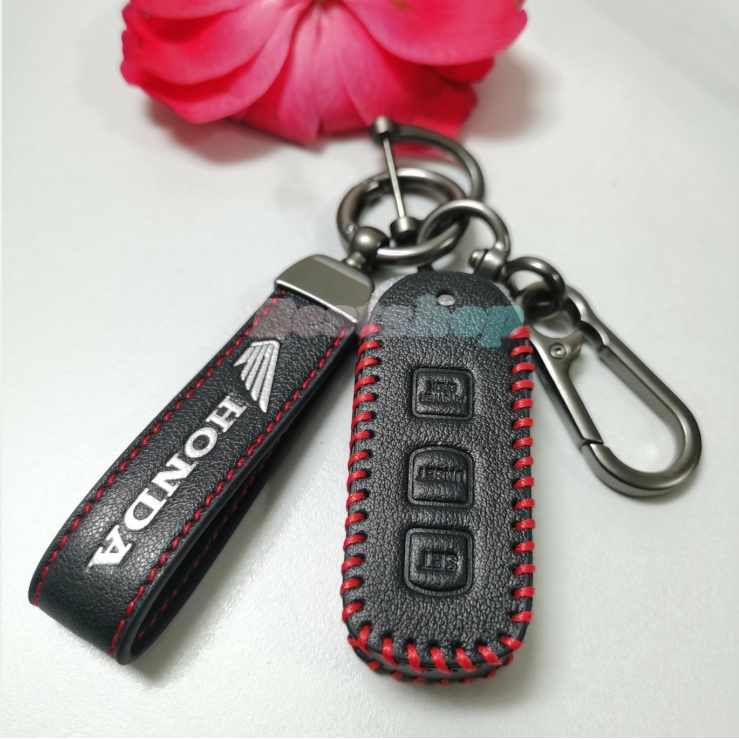 Case Kunci Motor Kulit Smart Car Remote 3tombol Fobs Sarung Pelindung Untuk HONDA VARIO Pcx125 150 153 160 HONDA SCOOPY VARIO 125 Monkey 2019