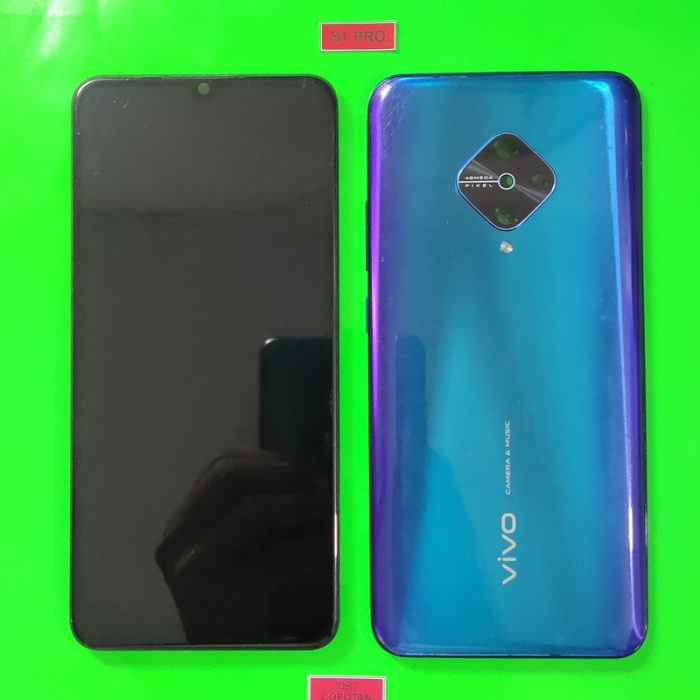 LCD PLUS FRAME PLUS BACKDOOR VIVO S1 PRO ORIGINAL COPOTAN