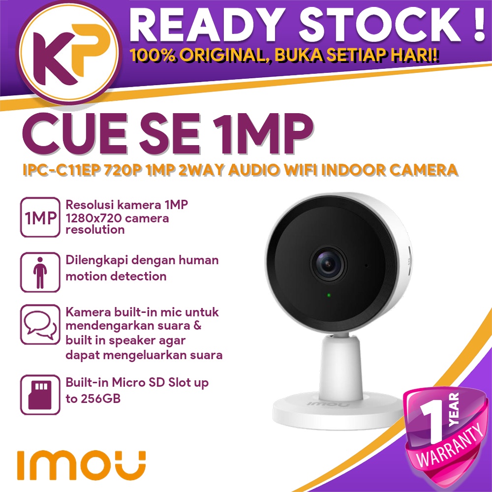 IMOU CUE SE IPC-C11EP 720P 1MP 2WAY AUDIO WIFI INDOOR CAMERA