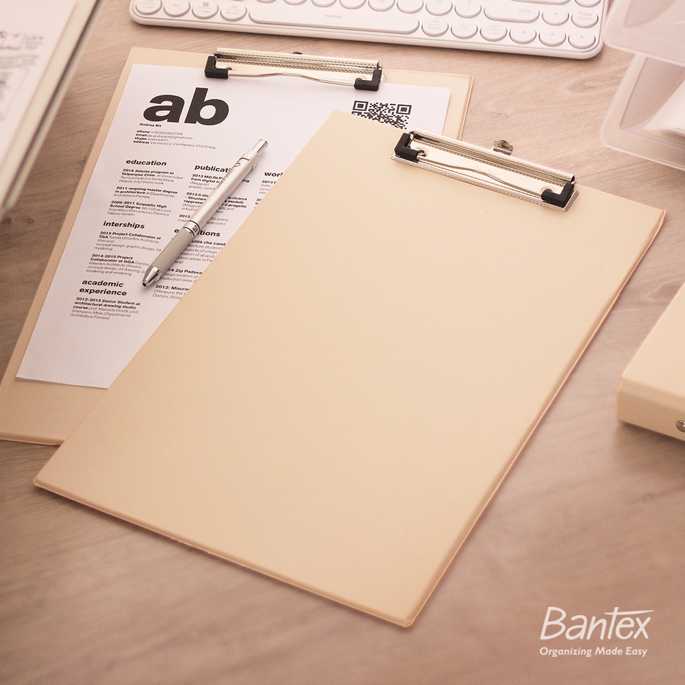 

[Artomas] Bantex Clipboard / Papan Jalan / Papan Ujian F4 Folio Peach 4205 45
