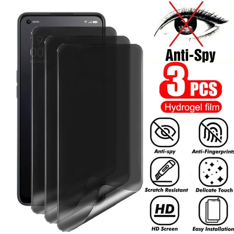 3pcs Film Hidrogel Anti Spy Untuk Redmi 11 10x10 Prime Pro 5G 2022privasi Pelindung Layar Untuk Redmi Note12 12s 11t 11s 11r 11e 11 10t 10 10s Lite Pro Plus 4G 5G