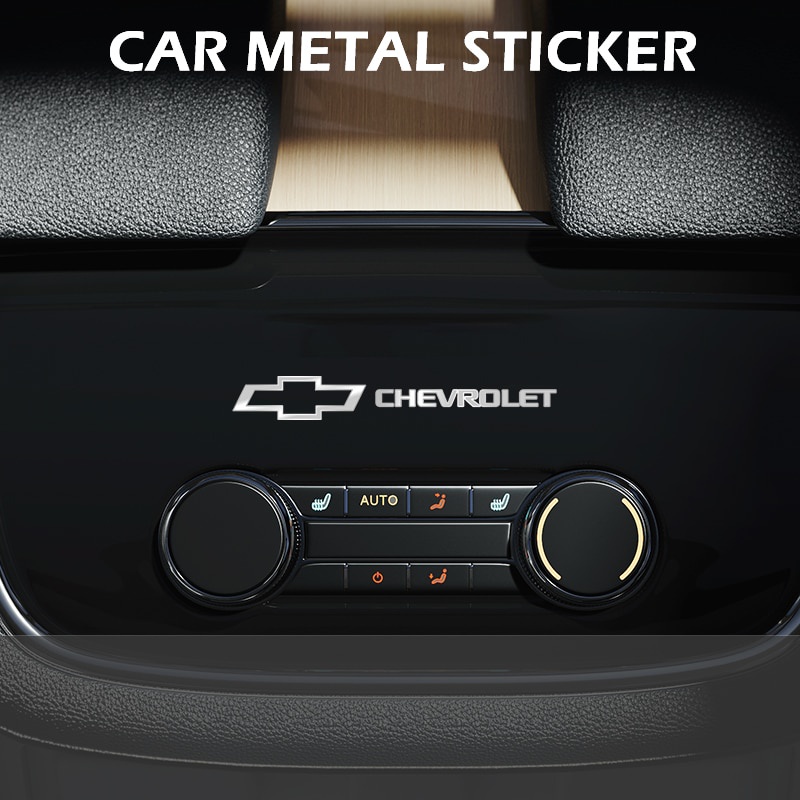 4 buah/10 buah lambang logam Dekor otomatis stiker Wiper jendela mobil untuk Chevrolet Lacetti Aveo 