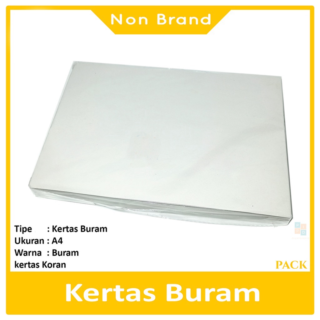 

PPID - Kertas Buram Kertas Koran Ukuran A4 - Pack