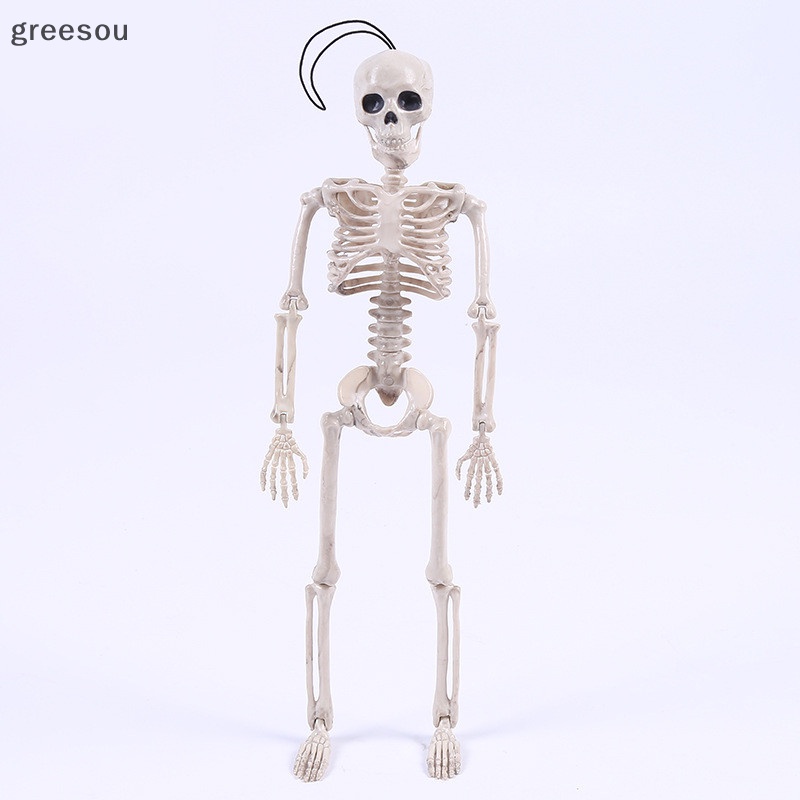Greesou Posable Skeleton Halloween Decor Mengerikan Tulang Pria Merayap Dekorasi Pesta ID