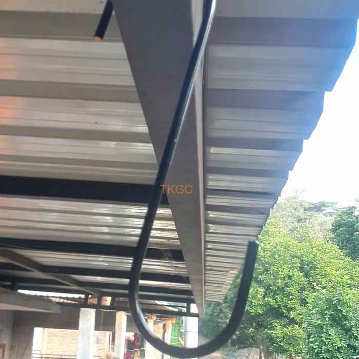hook cantolan besar besi gantungan S serbaguna hitam