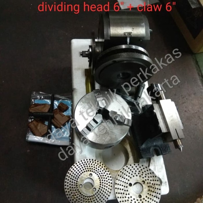DIVIDING HEAD BS1 150MM - KEPALA PEMBAGI MILLING 4 AXIS SPINDEL 6" BS1 penjepit milling