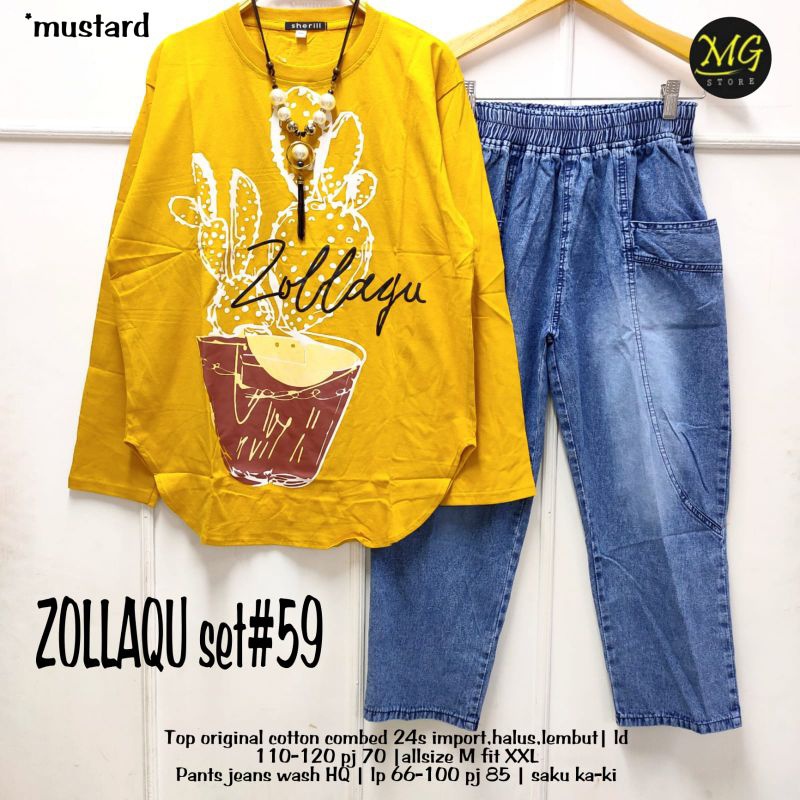 ZOLLAQU #59 SET ORI MG STORE | Cotton Combed 24s Import halus