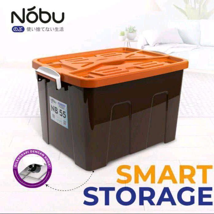 CONTAINER BOX / BOX CONTAINER NOBU 55 LITER COKLAT