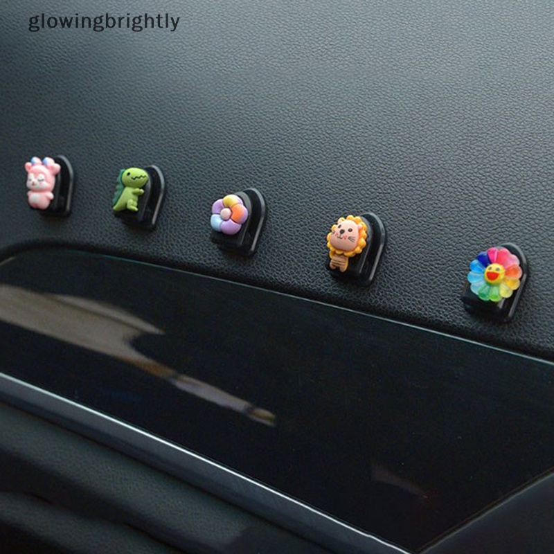 [glowingbrightly] Mini Car Hooks Organizer Storage Universal Gantungan Pengait Belakang Kursi Kartun Mobil TFX