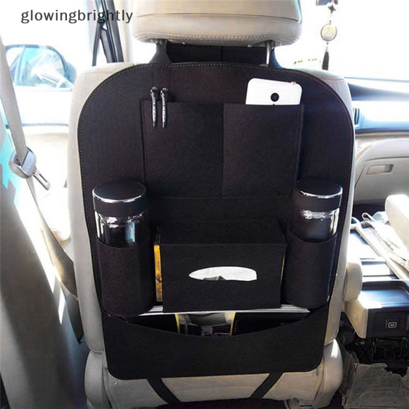 [glowingbrightly] New Auto Car Seat Back Multi-Saku Storage Bag Organizer Holder Aksesori Hitam TFX