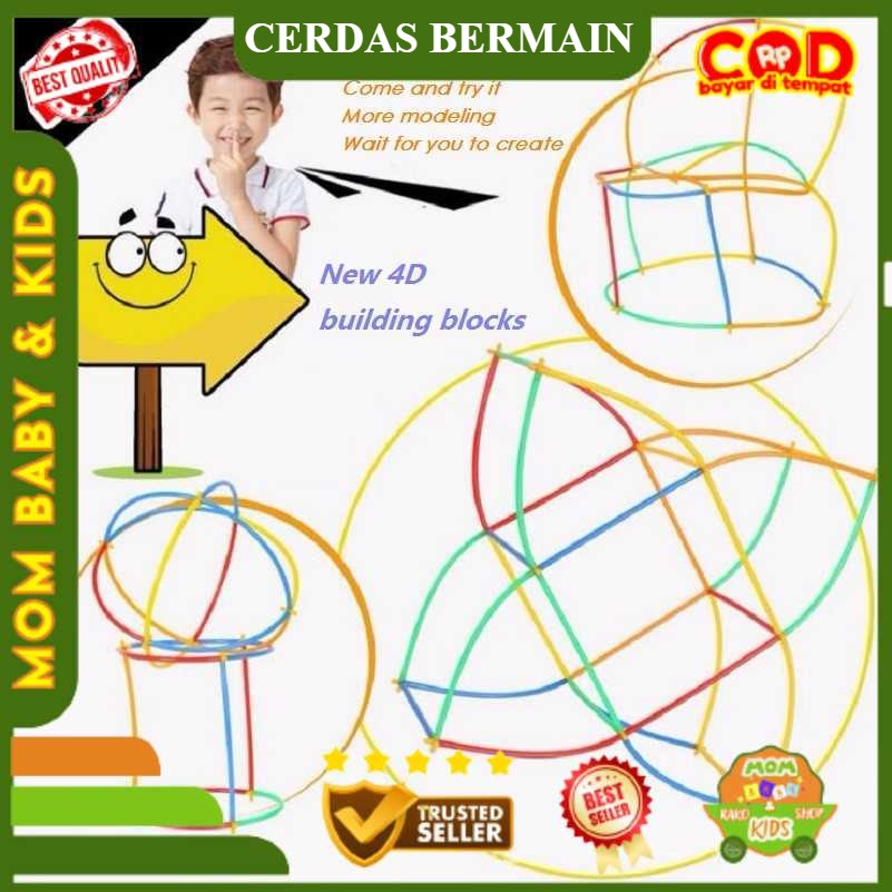 Mainan Edukasi Anak Toddi Mainan Kreativitas Bangunan 4D - 88003 Mainan Edukasi Anak Sd, Mainan Eduk