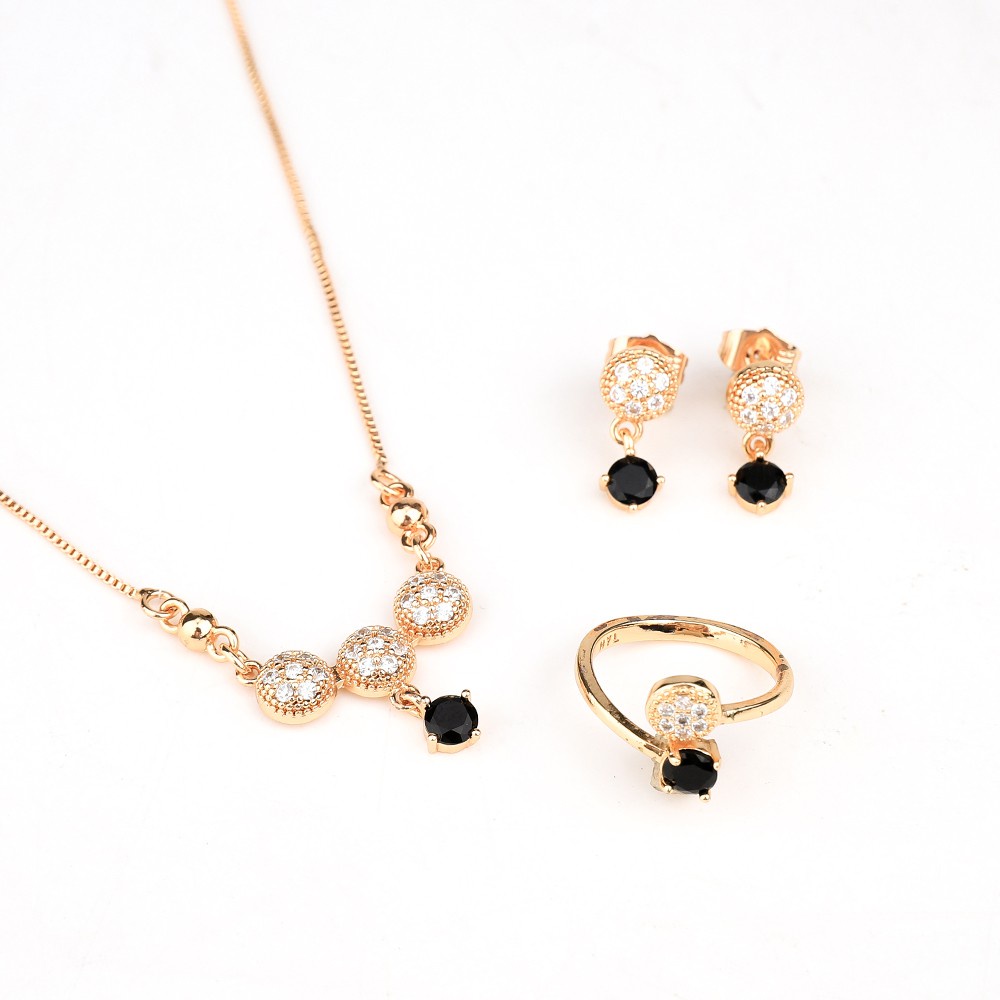 set perhiasan titanium anti karat gelang wanita anting korea cincin fashion asesoris wanita set perh