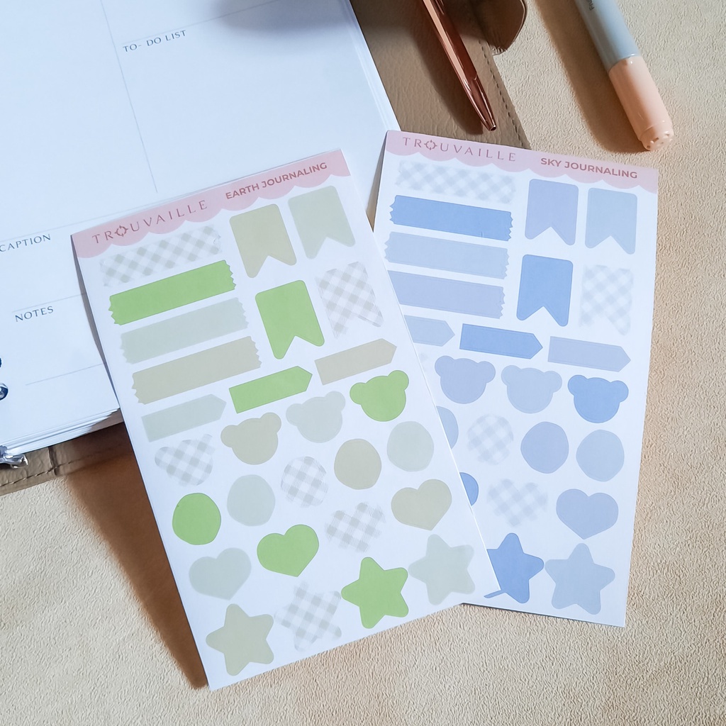 

Cute Journal Sticker HVS by TROUVAILLE STUDIO / Bullet Journaling Jurnal Stiker Bujo Lucu