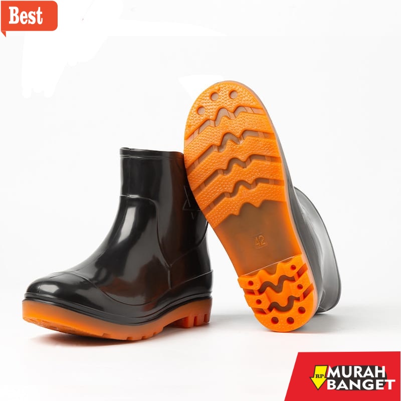 Boot pria terbaru- Sepatu Boot Mata Kaki Sepatu Pria & Wanita Anti Air 106