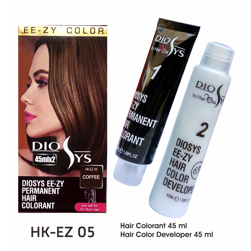 DIOSYS EE-ZY PERMANENT HAIR COLORANT HK-EZ 05 COFFEE2X45ML BEST SELLER