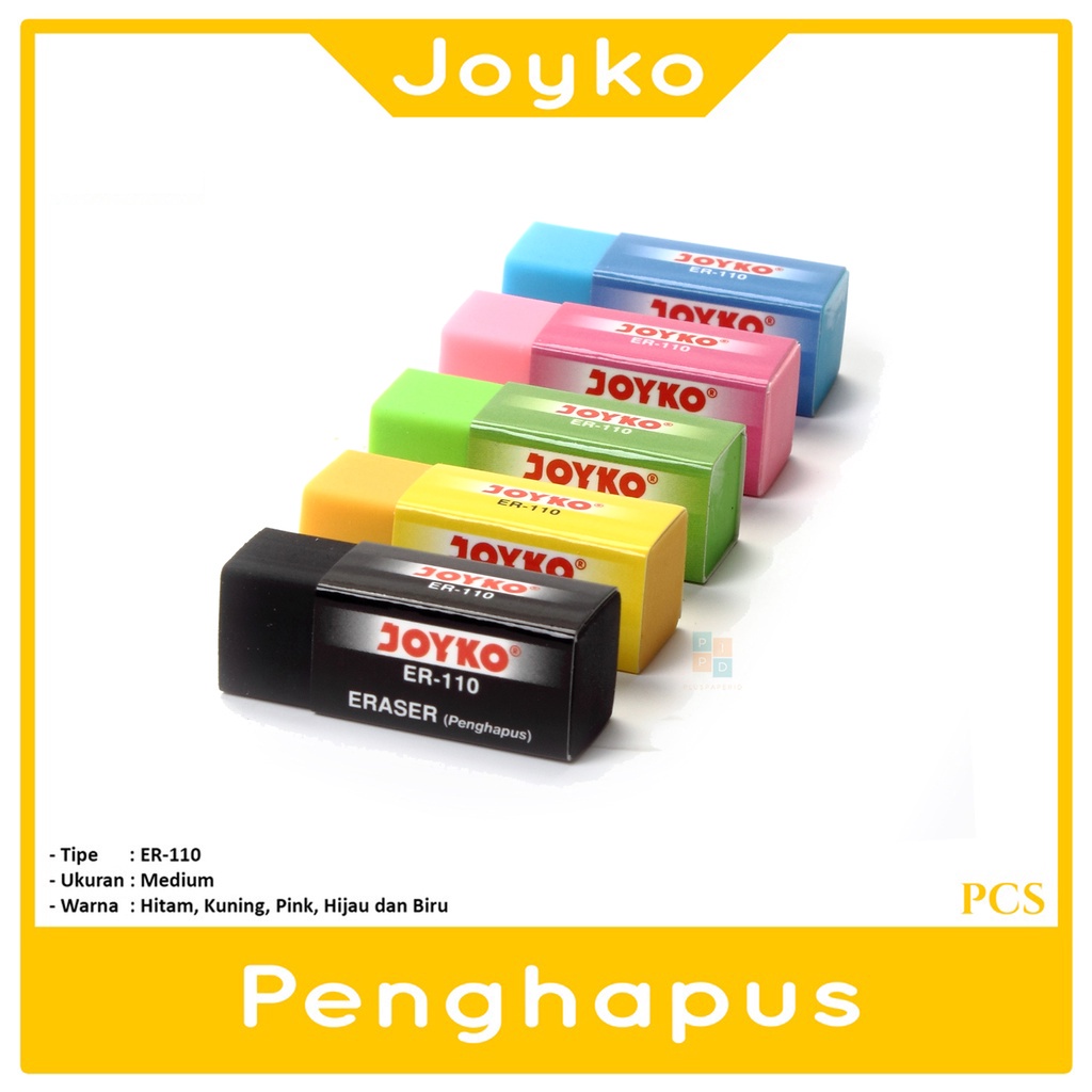 

JOYKO - Penghapus Pensil ER-110 Warna Warni Kecil - Pcs