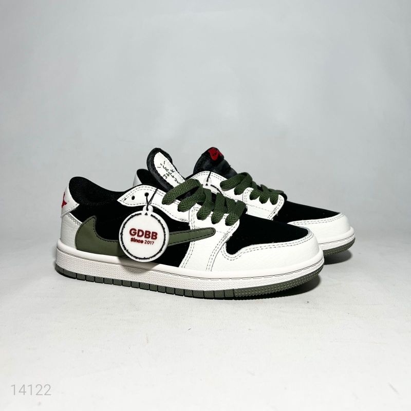 Air Jordan 1 Low x Travis Scott Travis Olive Green for KIDS Vs
