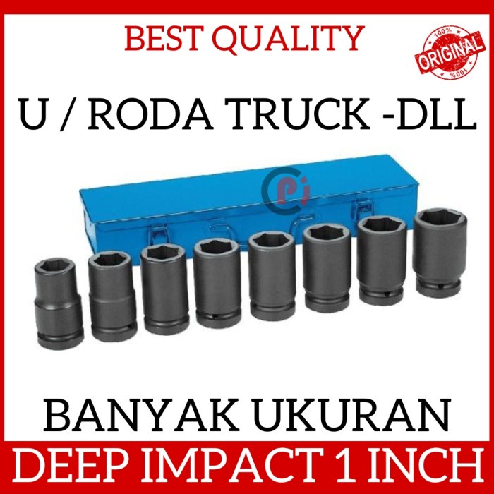 Mata Shock Deep Impact 38mm 41mm Kunci Roda Truck Besar Gagang 1 Inch