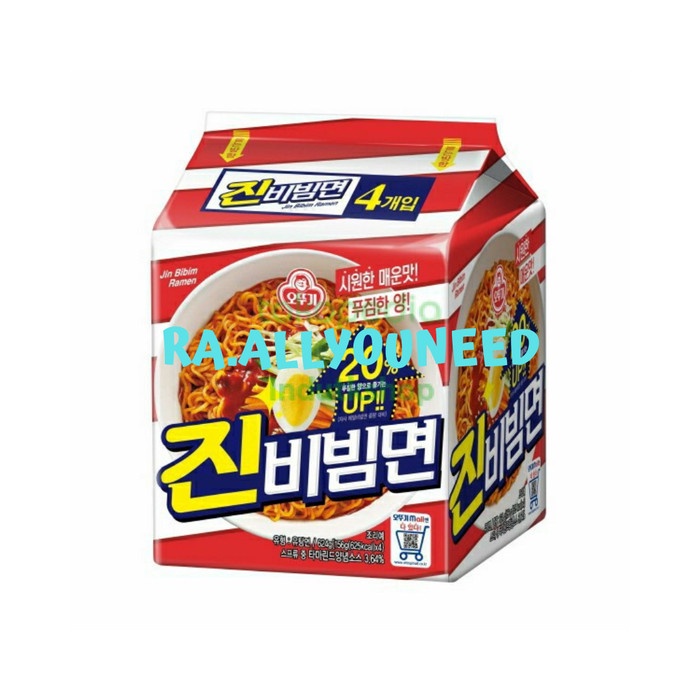

Ottogi Jin Bibim Ramen (Mi Instan Goreng) 624gr (156gr@4pcs)