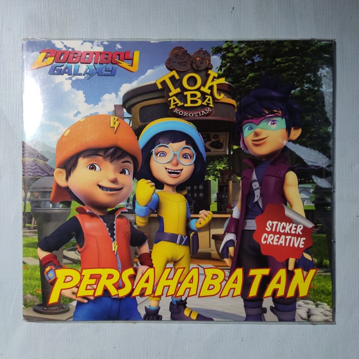Buku stiker creative Boboiboy persahabatan
