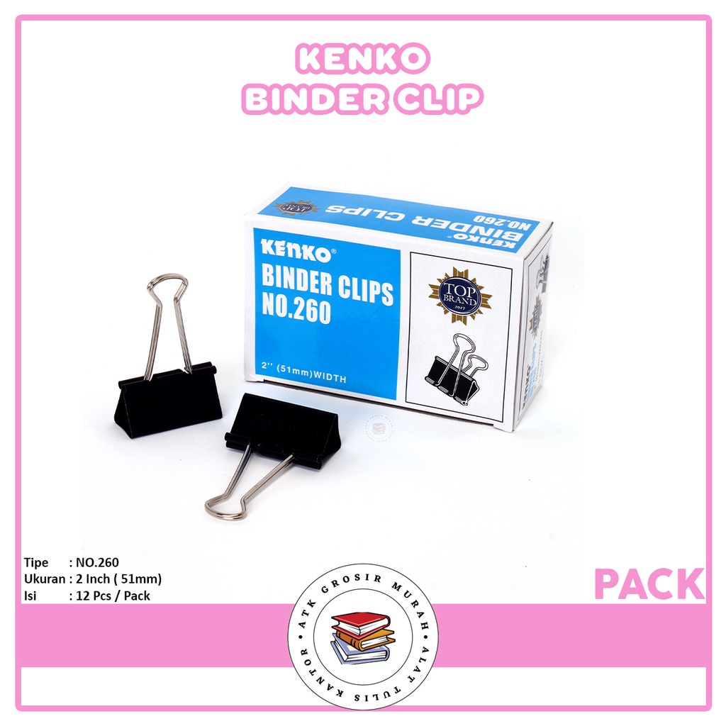 

KENKO - Binder Clip NO. 260 - 1 Pack