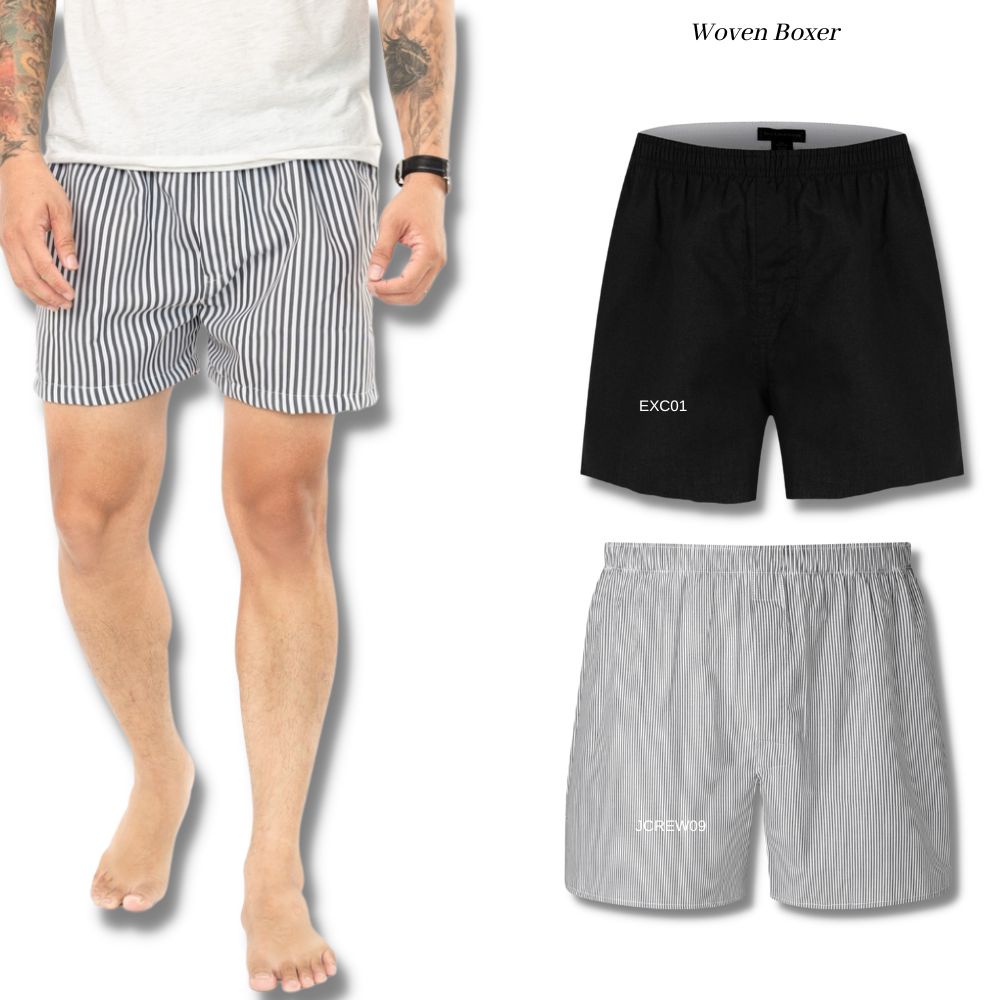 BOXER PRIA CELANA PENDEK (JCREW08 & EXC01 WOVEN BOXER)