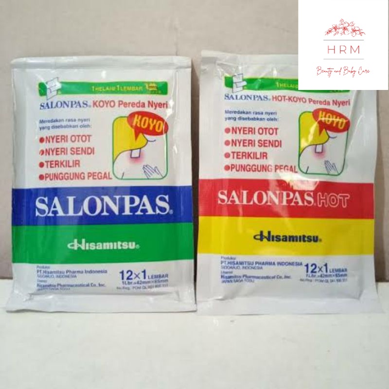 Salonpas Koyo Hangat ( Biru ) & Salonpas Koyo Hot ( Merah ) Murah