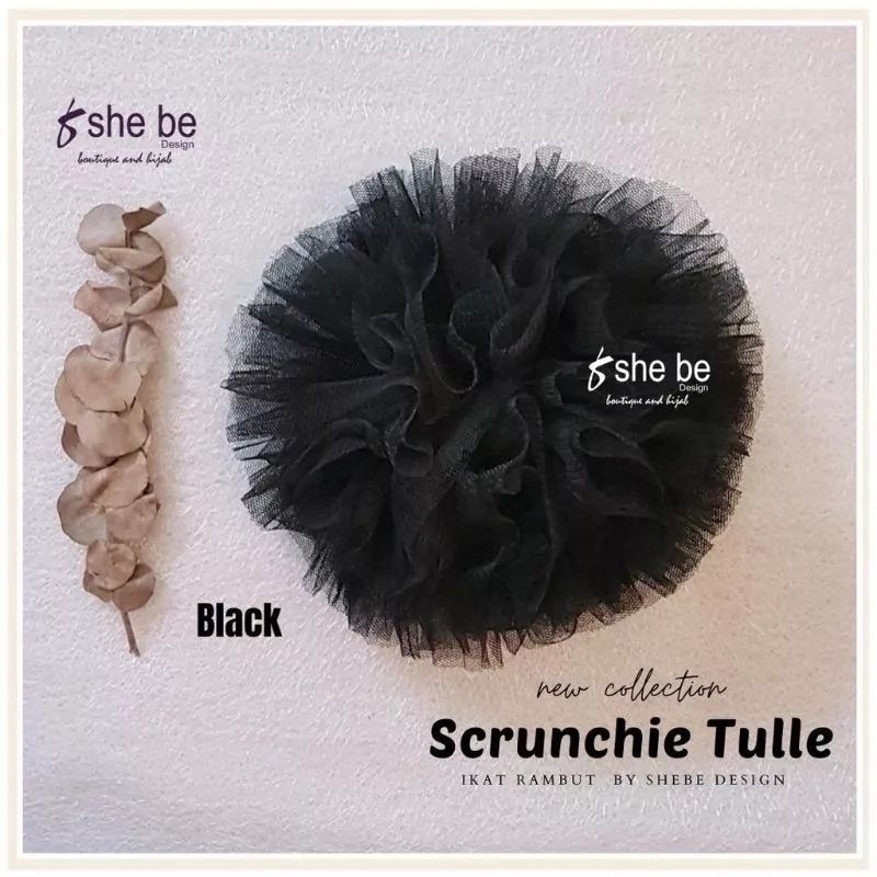 Promo Scrunchie Cepol Hijab Tile Tille Jumbo/Ikat Rambut Hijab-2
