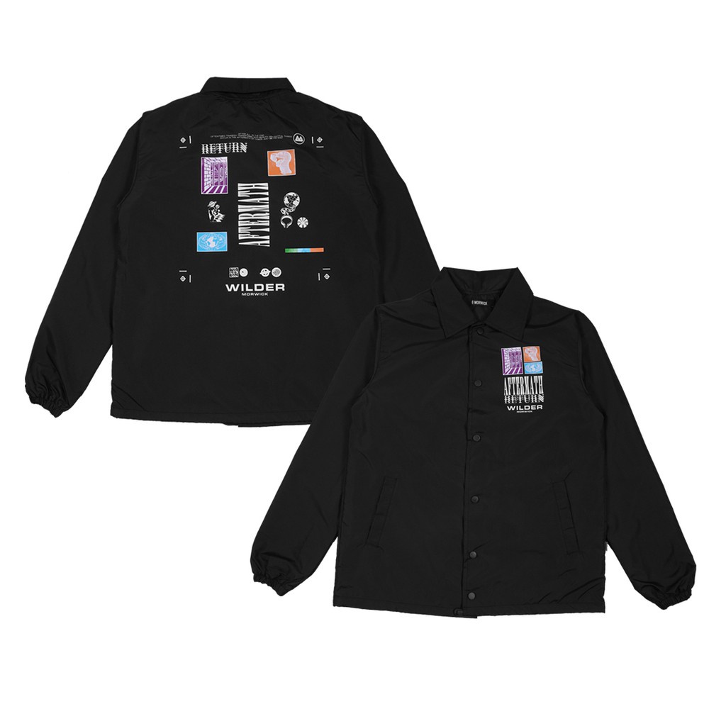 MORWICK - Coach Jaket Pria - Aftermath - Hitam