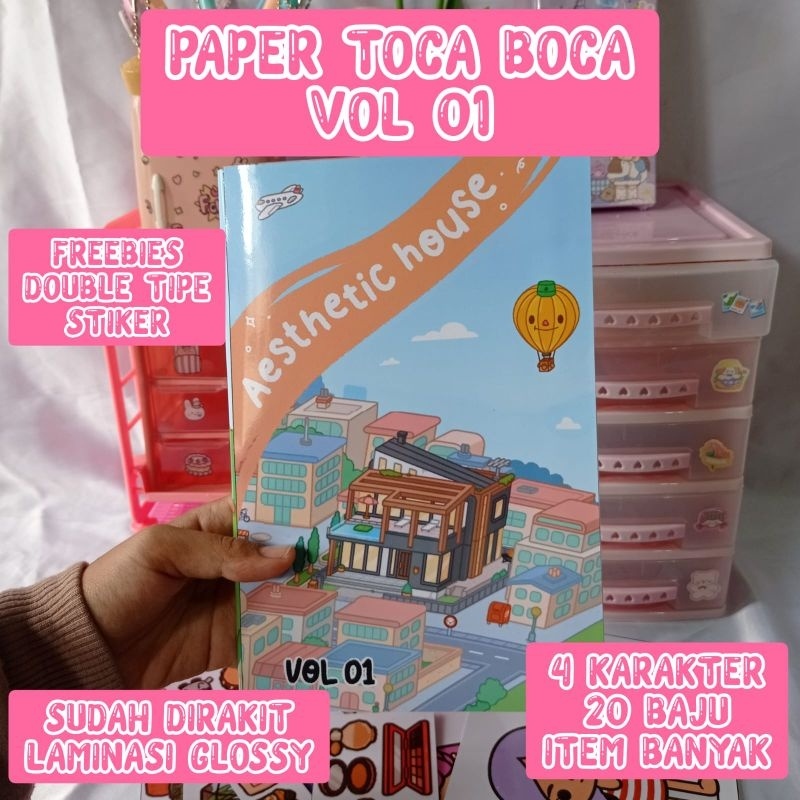 BV23HJ PAPER TOCA BOCA PAKET LENGKAP /QUITBOOK/TOCA BOCA/KERTAS/PAPERDOLL/
