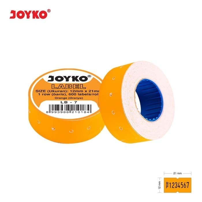 

Label Harga 1 Baris Joyko LB-7 Orange (1 Slop isi 10 Roll)