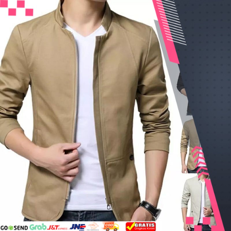 JAKET FORMAL KEREN NYAMAN DESAIN NEW /Jaket Pria Casual Terbaru Import Original slimfit Jaket Semi F