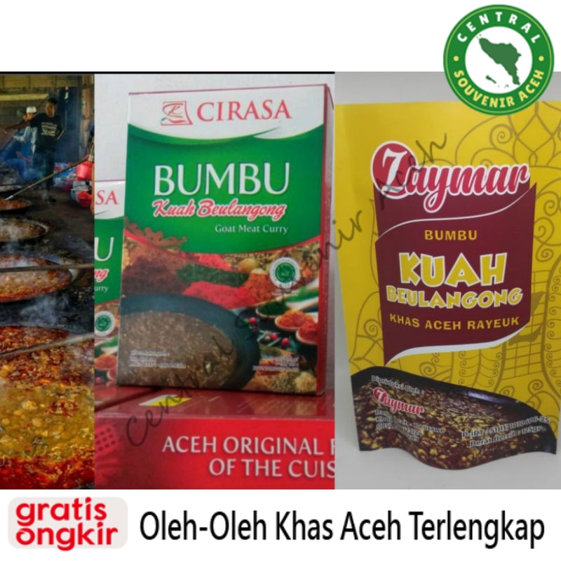 

Bumbu Kering Kuah Beulangong + Kelapa Gongseng 300 gr | Merk Cirasa atau Zaymar