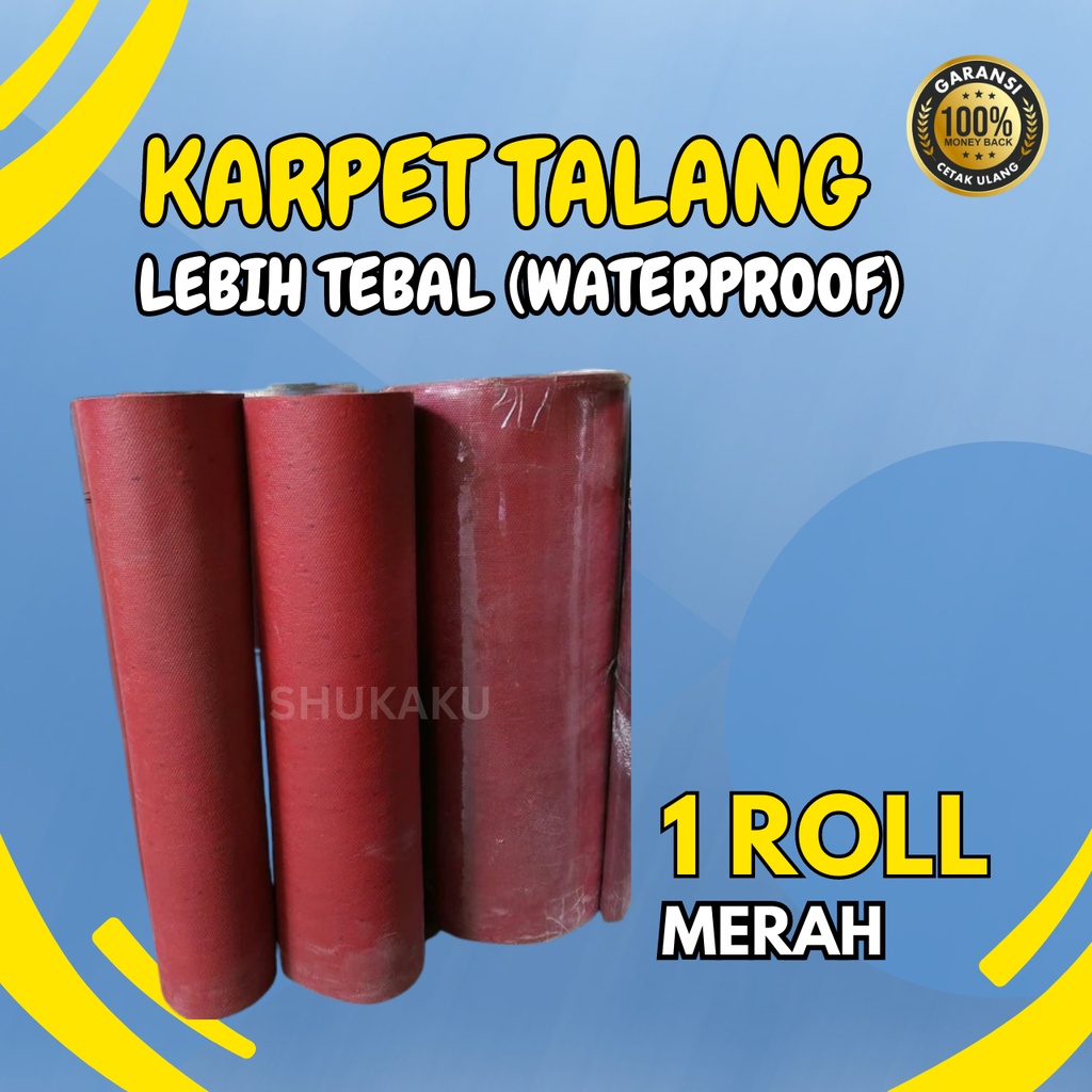 KARPET TALANG MERAH 1 roll lebar 60cm