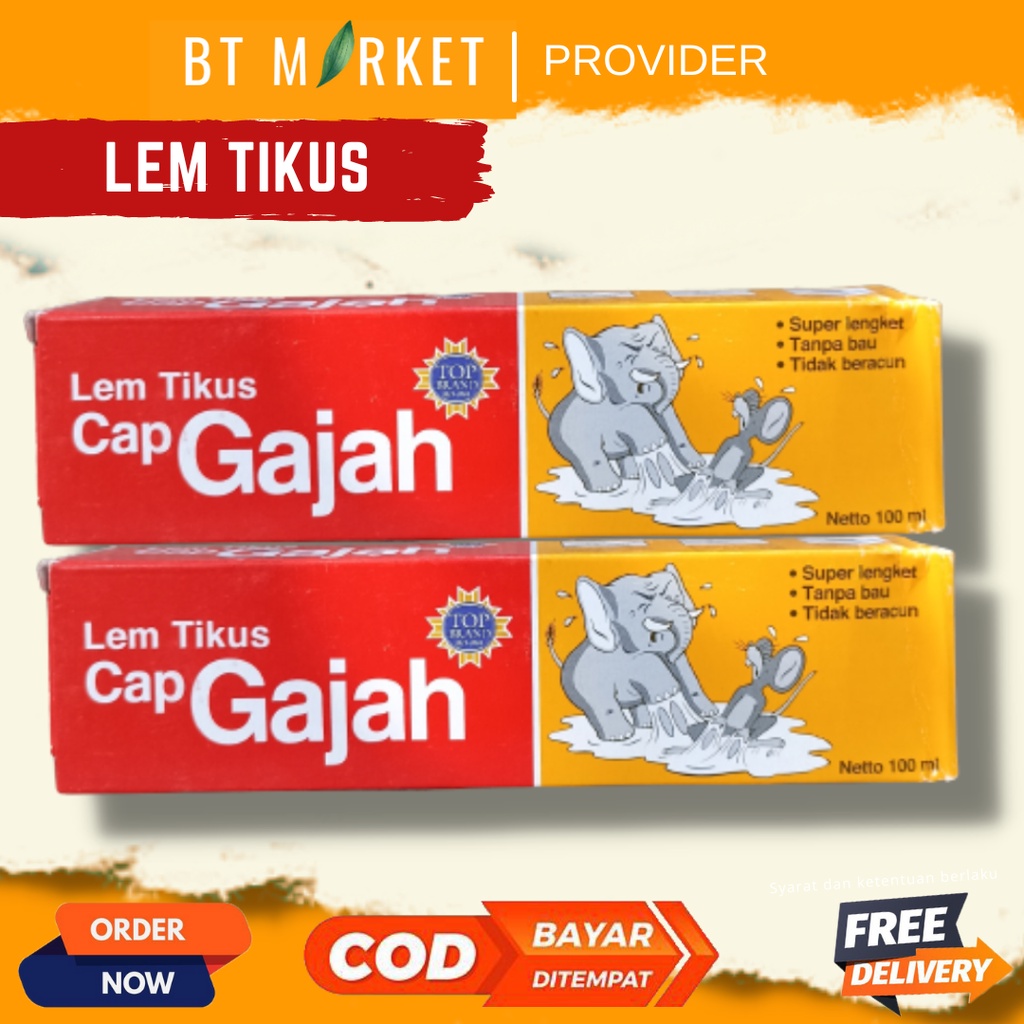 LEM TIKUS CAP GAJAH 100ml Lem Tikus Ampuh Lem Tikus AJAIB