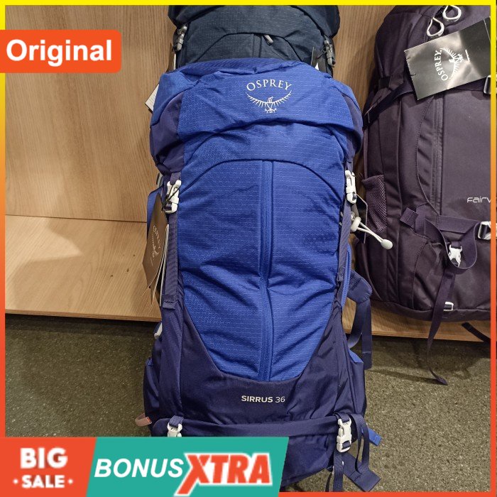 Tas Gunung Osprey SIRRUS 36L S22 Carrier Bag Biru Blue 94000 1135 Ori