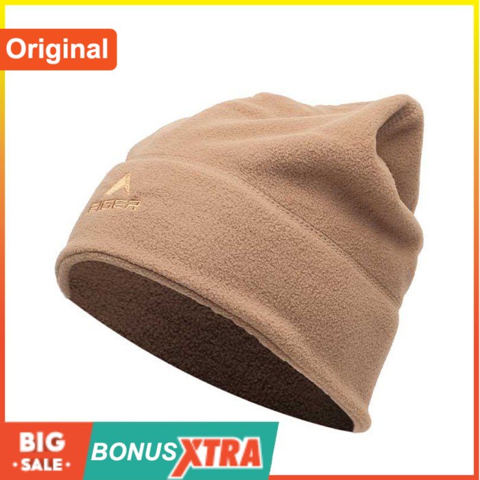 Kupluk Eiger Karthala 3.0 Beanie Khaki 91000 2716 ORIGINAL Keren Cowok