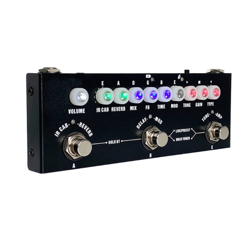 Zzz CUBE BABY Delay Multi Effects Pedal Untuk Gitar Bass Akustik8Ir Lemari Simulasi Chorus-Reverb Phaser-Vibrato P