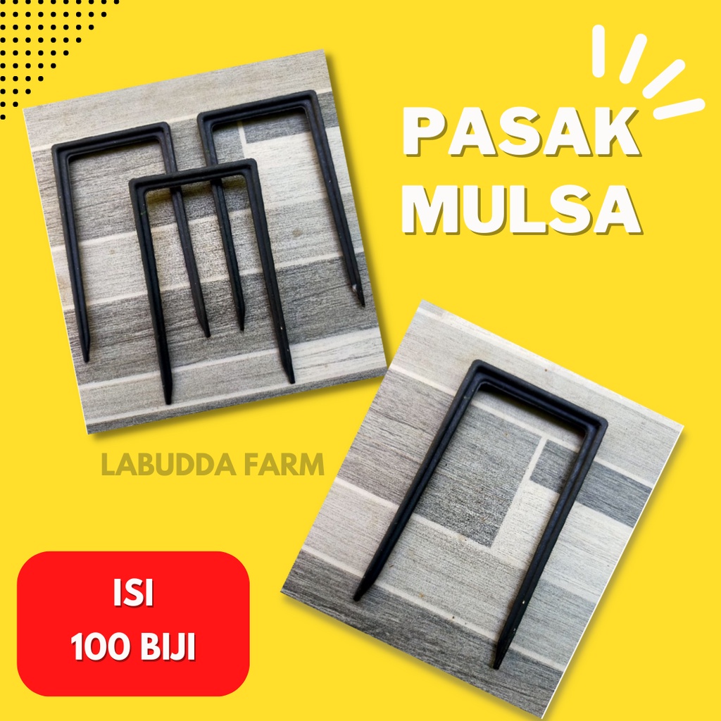 Pasak Mulsa Tusuk Mulsa 100 bji bahan plastik penjepit plastik mulsa - Penjepit Mulsa Plastik - Alat