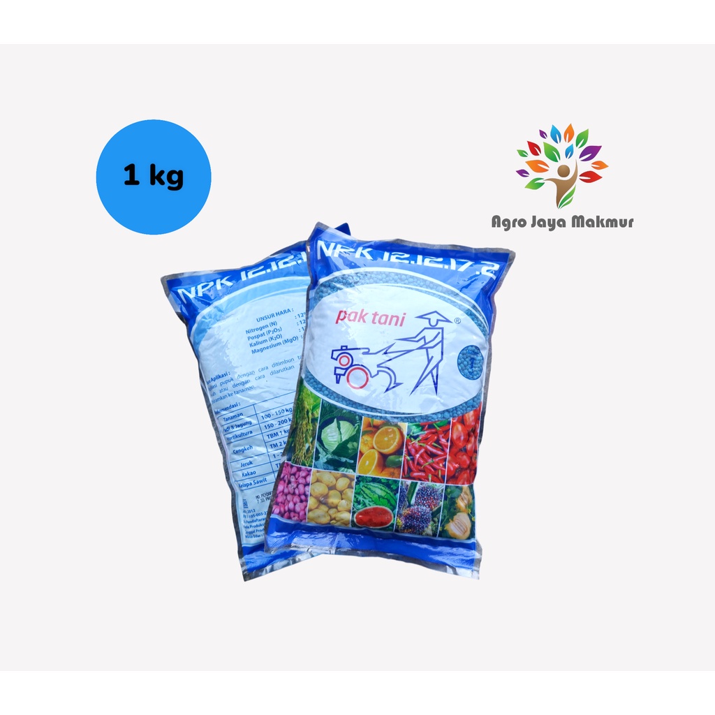 PUPUK NPK PAK TANI 12-12-17 ISI 1 KG original kemasan pabrik PUPUK ORIGIN RUSIA PUPUK MUTIARA