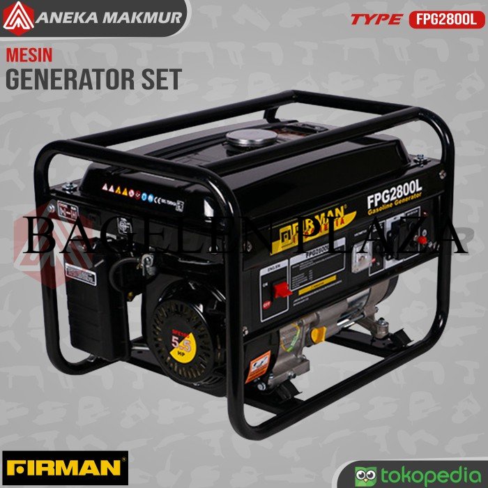 Obral Genset Bensin Firman FPG 2800 L 2000 Watt Generator Set FPG2800 L