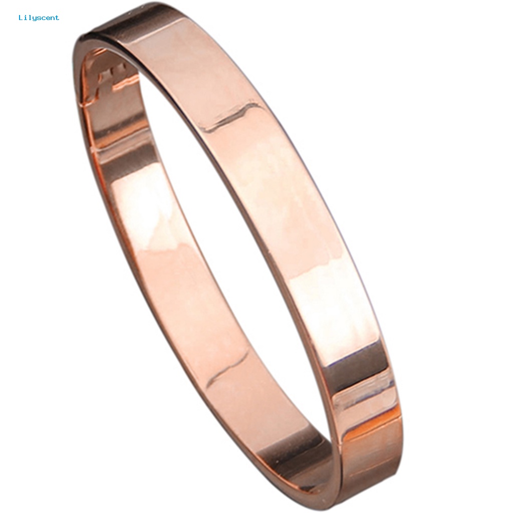 Lilyscent Hiasan Pergelangan Tangan Unisex Bangle Untuk Pesta Trendy Unisex Bangle Polished