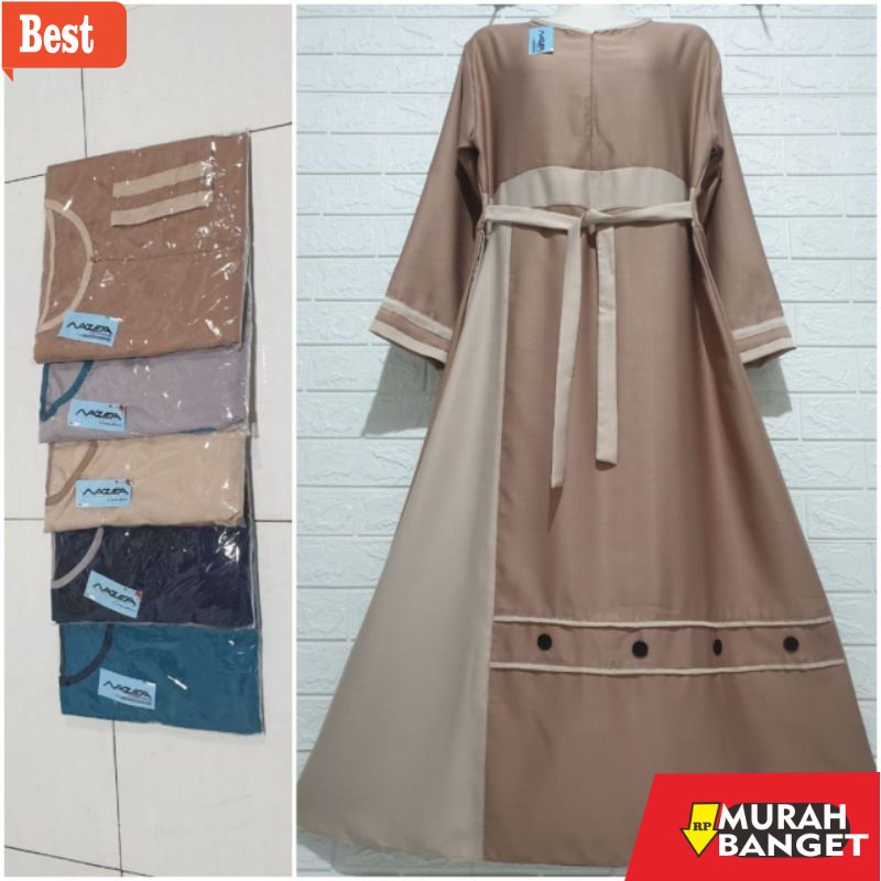 Tren baju lebaran wanita 2023- PROMO SPESIAL GAMIS BALOTELI DEWASA HABIBAH KOMBINASI WARNA