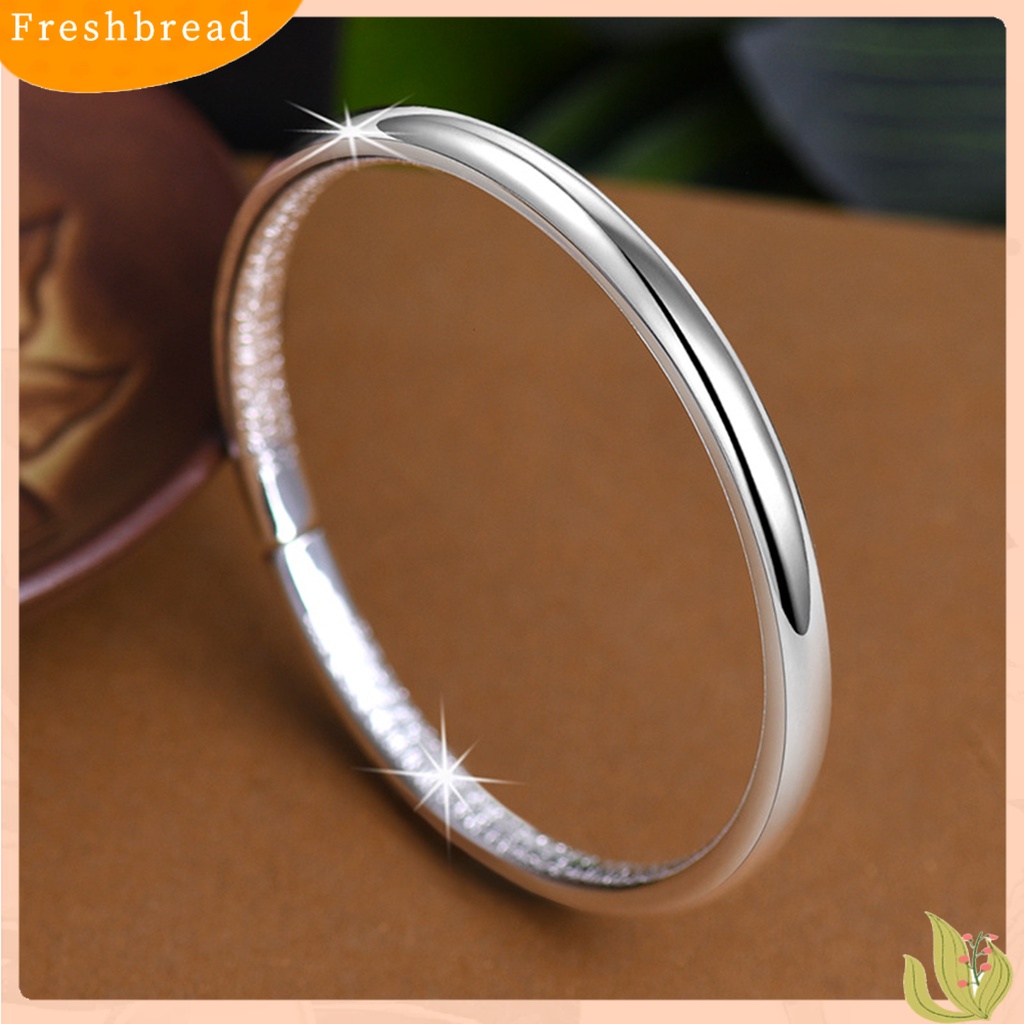 &lt; Freshbread &gt; Perhiasan Unisex Bangle Opening Adjustable Gaya Etnik Kilau Cerah Gelang Untuk Pesta