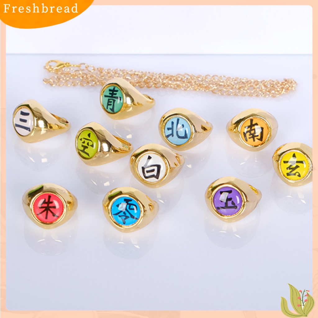 &lt; Freshbread &gt; Cincin Anime Naruto Series Hias Zinc Alloy Aksesoris Perhiasan Indah Untuk Unisex