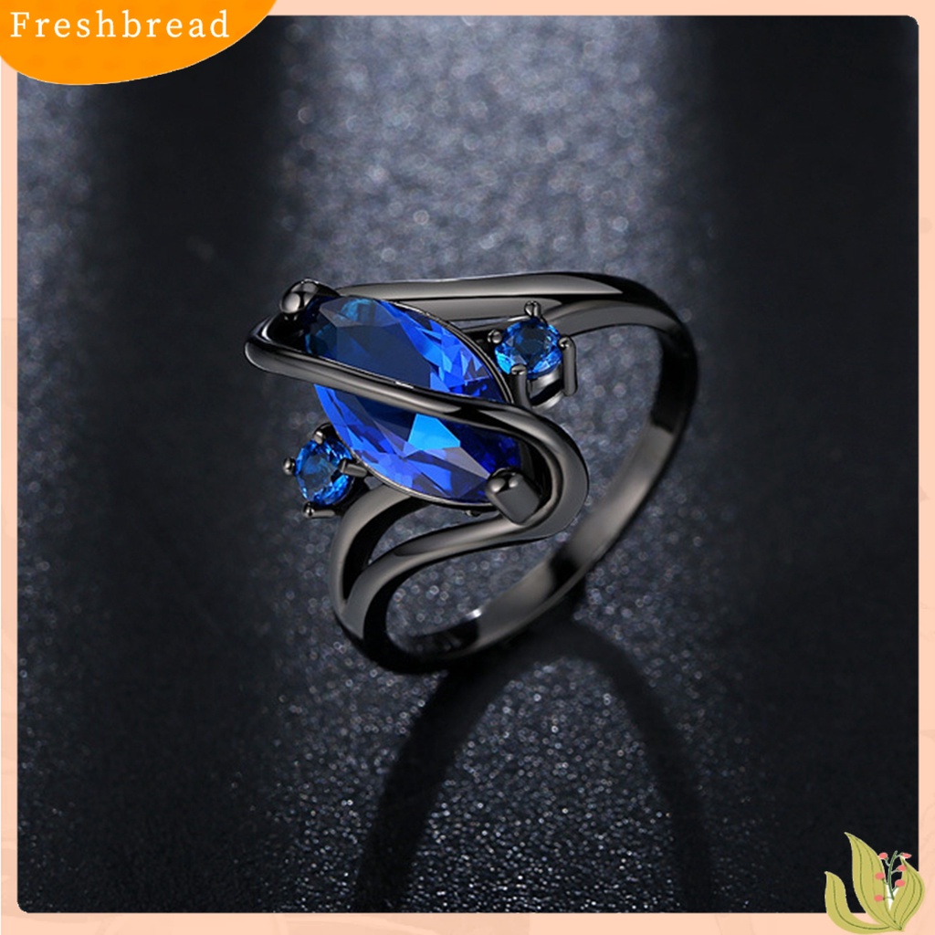 &lt; Freshbread &gt; Finger Band Retro Electroplating Kristal Imitasi Hypoallergenic Geometris Berdandan Sentuhan Kulit Berbentuk S Cincin Buku Jari Wanita Untuk Pakaian Sehari-Hari