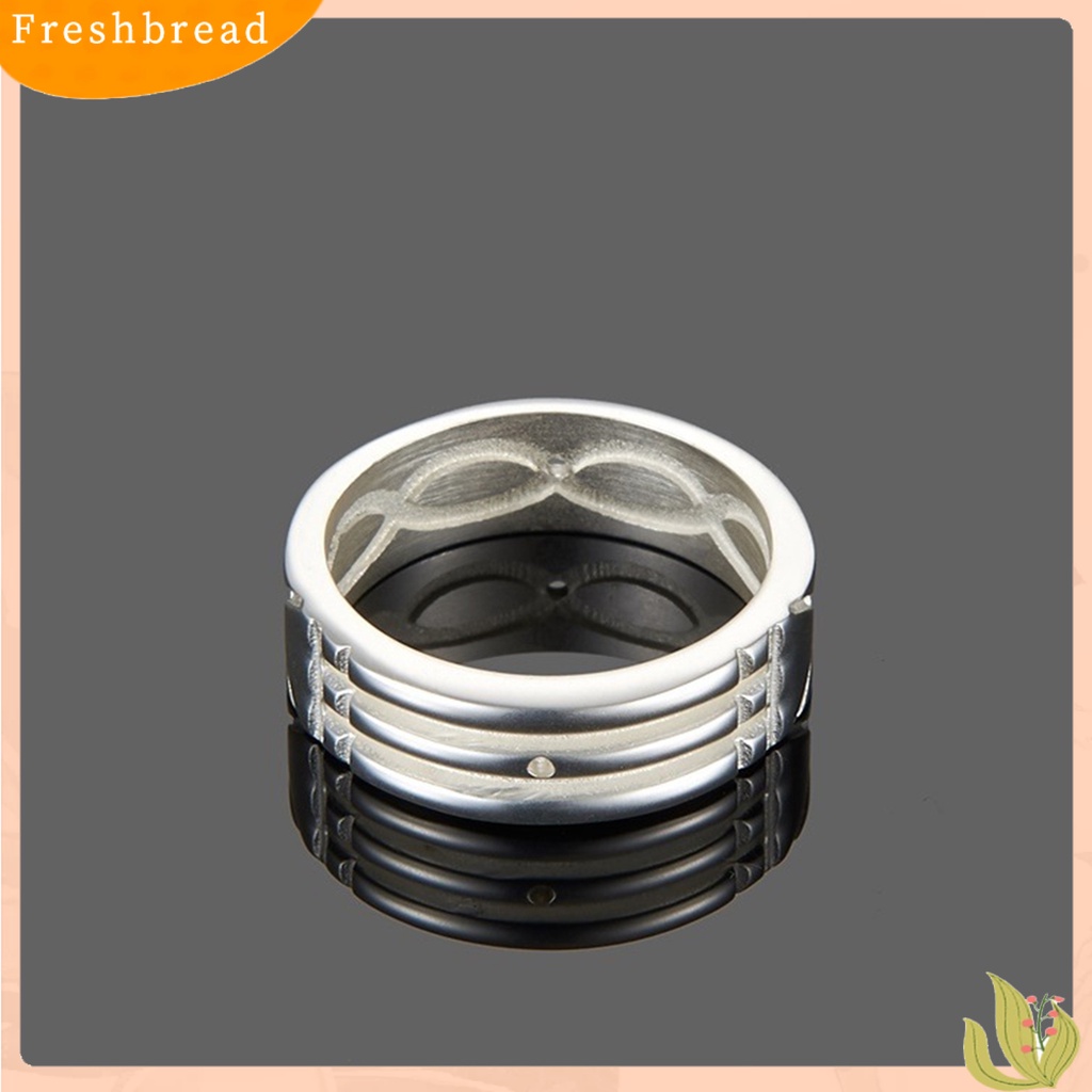 &lt; Freshbread &gt; Pria Cincin Sederhana Kilau Terang Permukaan Halus Geometris Electroplating Hias Hadiah Laki-Laki Pertunangan Pernikahan Cincin Fashion Perhiasan Untuk Perjamuan