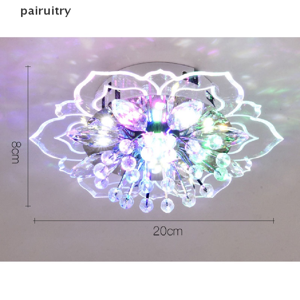 Prt 20cm 9W Modern Crystal LED Fitting Lampu Plafon Lorong Pendant Lamp Chandelier  Prt